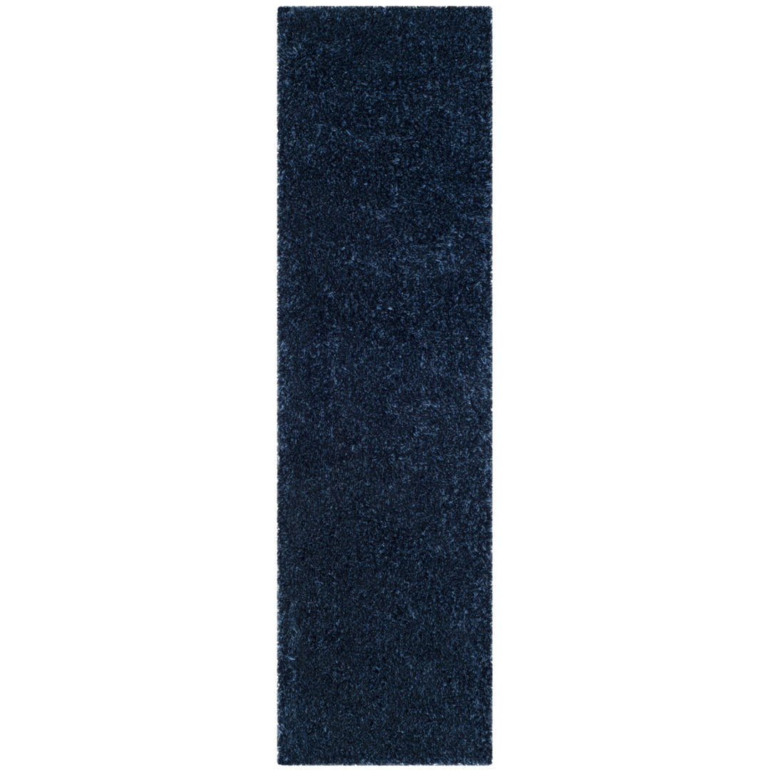 SAFAVIEH Toronto Shag Collection SGT711D Handmade Navy Rug Image 5