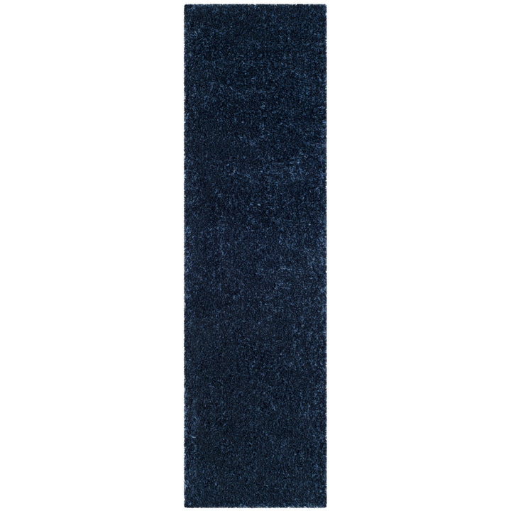 SAFAVIEH Toronto Shag Collection SGT711D Handmade Navy Rug Image 5