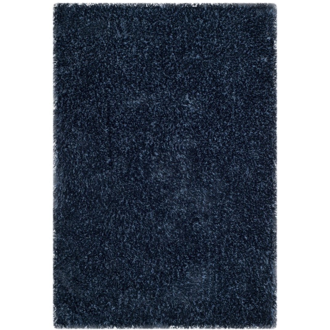 SAFAVIEH Toronto Shag Collection SGT711D Handmade Navy Rug Image 8