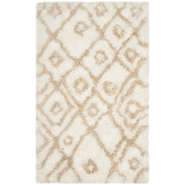 SAFAVIEH Toronto Shag SGT727C Handmade Ivory / Beige Rug Image 1