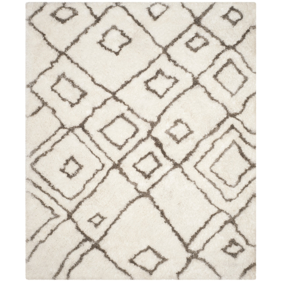 SAFAVIEH Toronto Shag SGT727A Ivory / Light Grey Rug Image 5