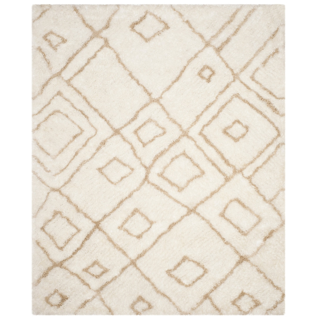 SAFAVIEH Toronto Shag SGT727C Handmade Ivory / Beige Rug Image 5