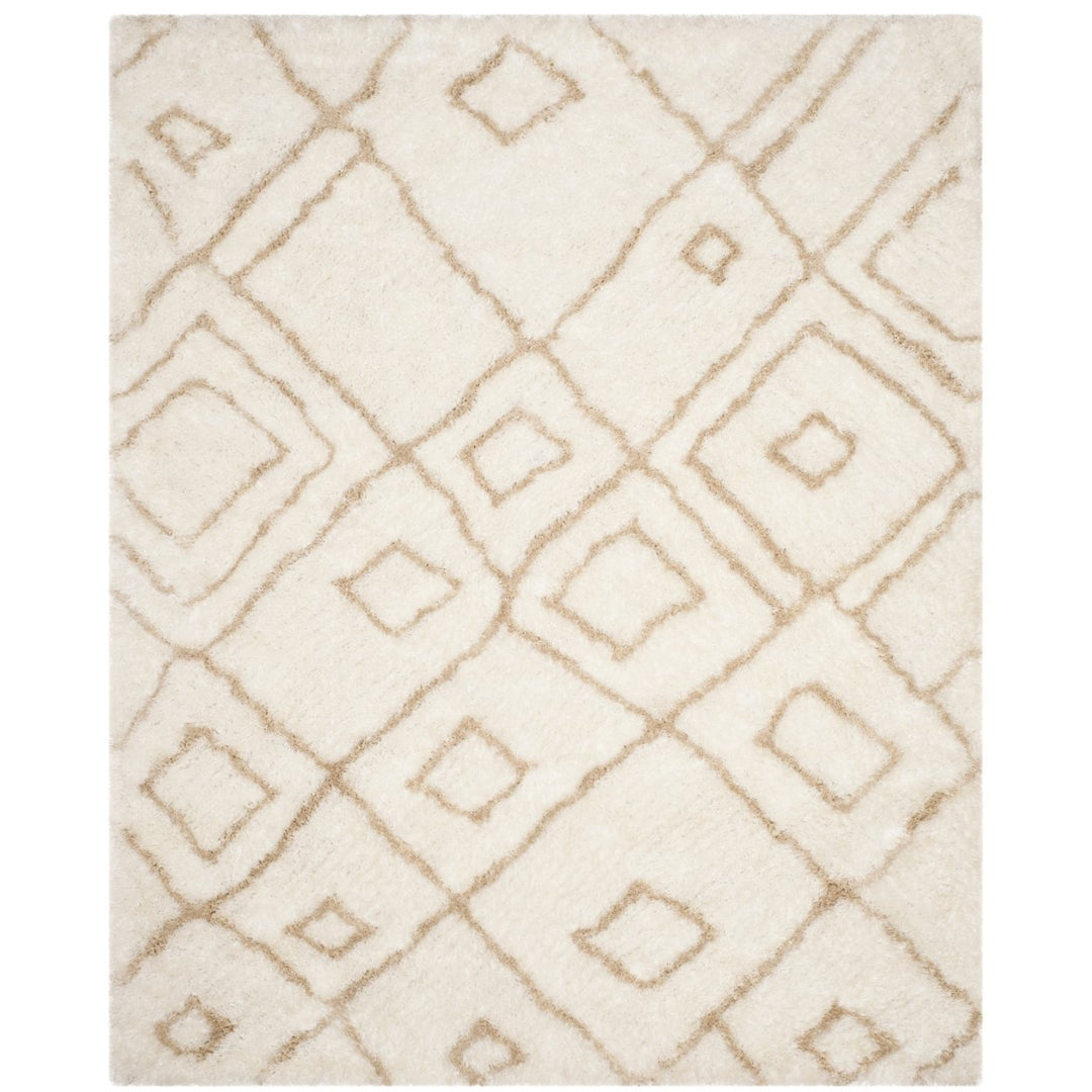 SAFAVIEH Toronto Shag SGT727C Handmade Ivory / Beige Rug Image 1