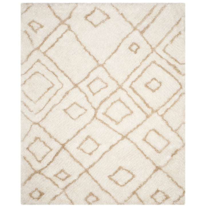 SAFAVIEH Toronto Shag SGT727C Handmade Ivory / Beige Rug Image 1