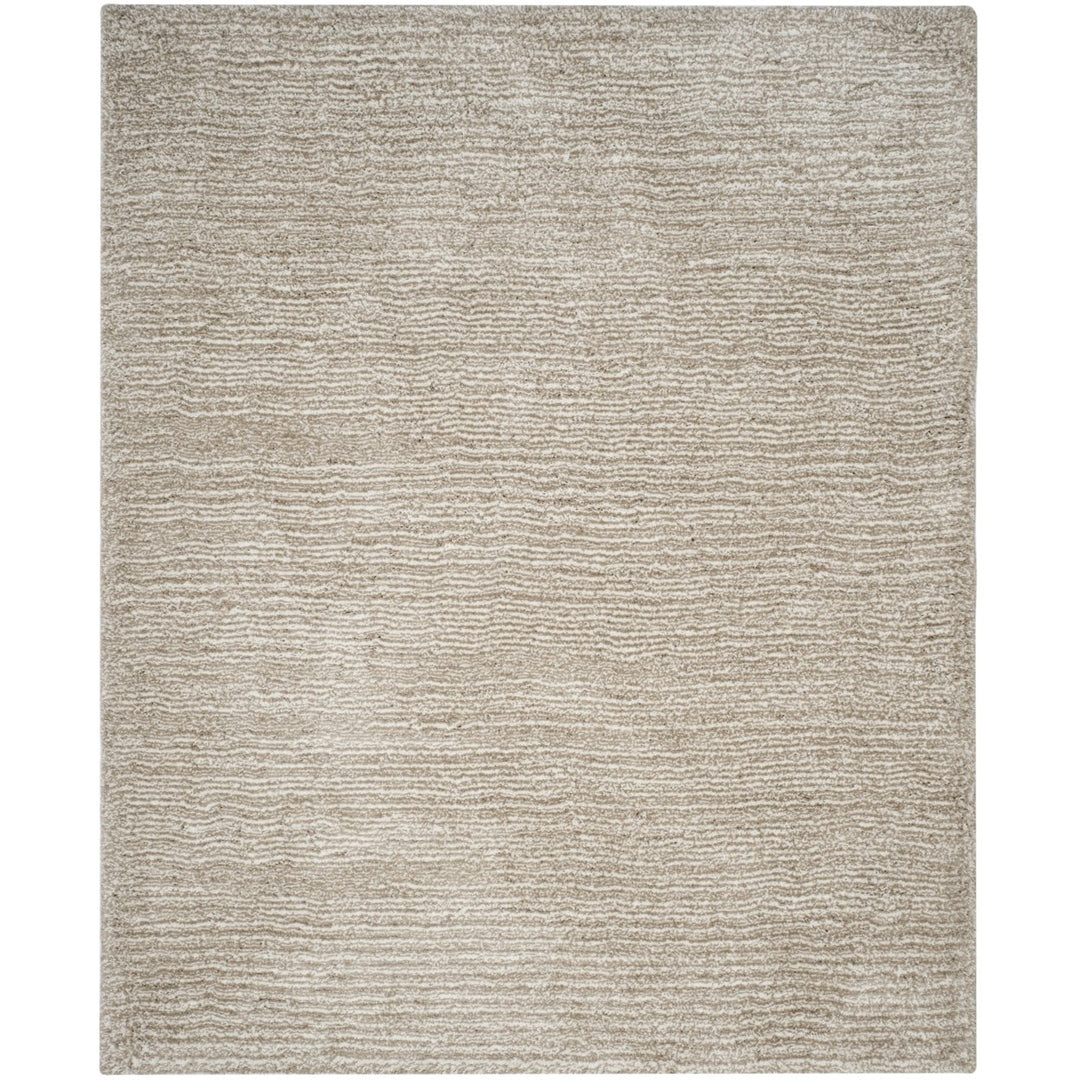 SAFAVIEH Ultimate Shag SGU211C Handmade Sand / Ivory Rug Image 1