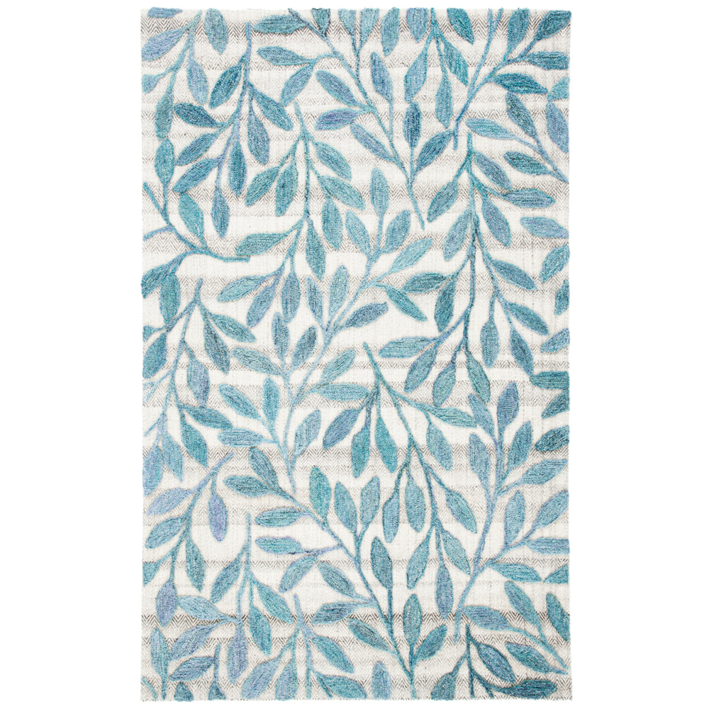 SAFAVIEH Southampton Collection SHA302M Handmade Blue Rug Image 2