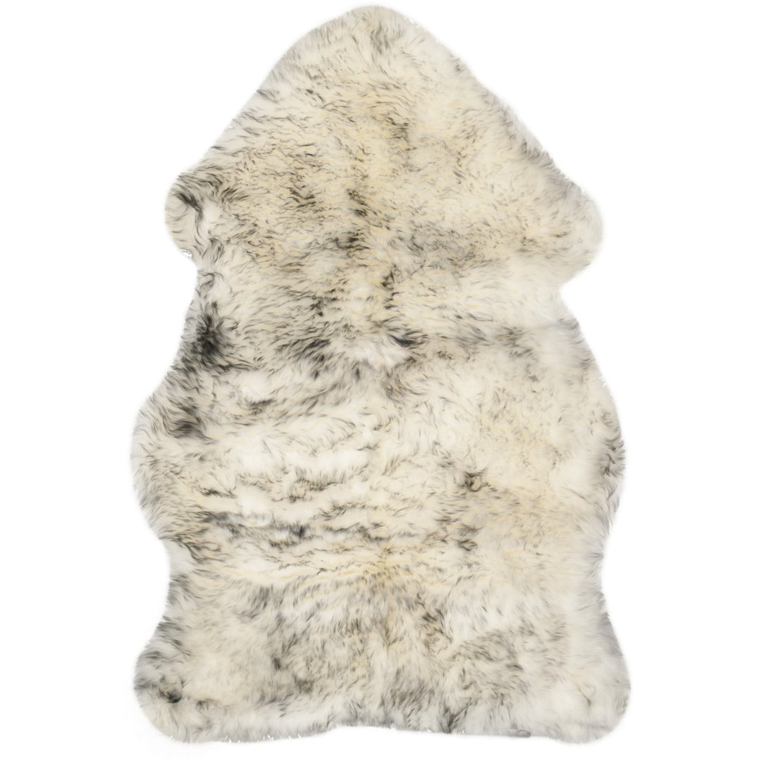 SAFAVIEH Sheep Skin SHS121E Ivory / Smoke Grey Rug Image 4