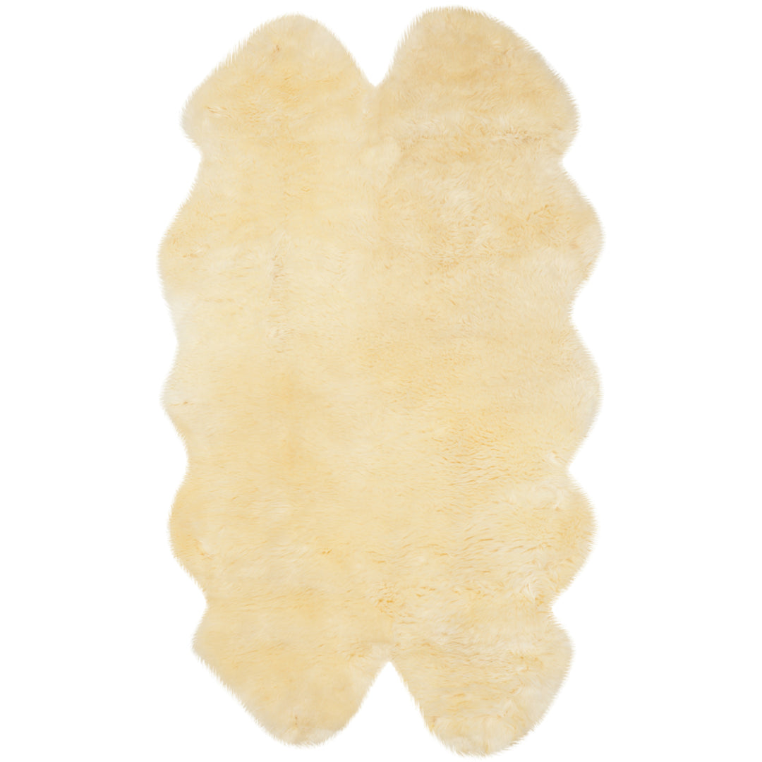 SAFAVIEH Sheep Skin Collection SHS121H Champagne Rug Image 1