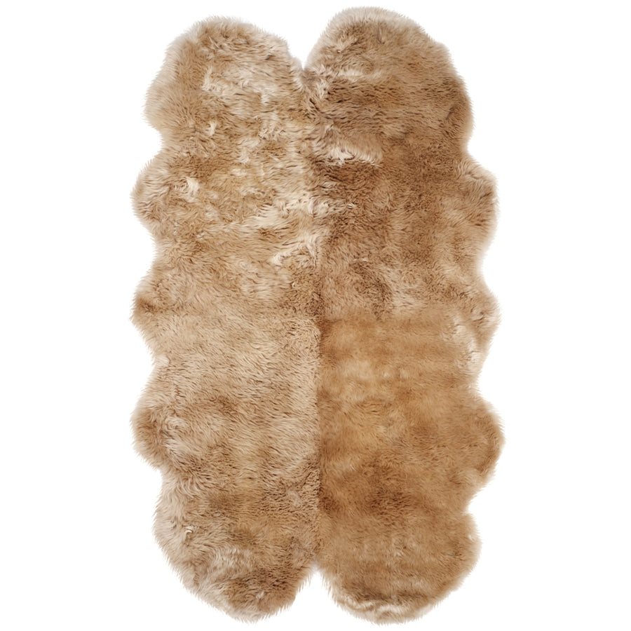 SAFAVIEH Sheep Skin Collection SHS121M Natural Beige Rug Image 1