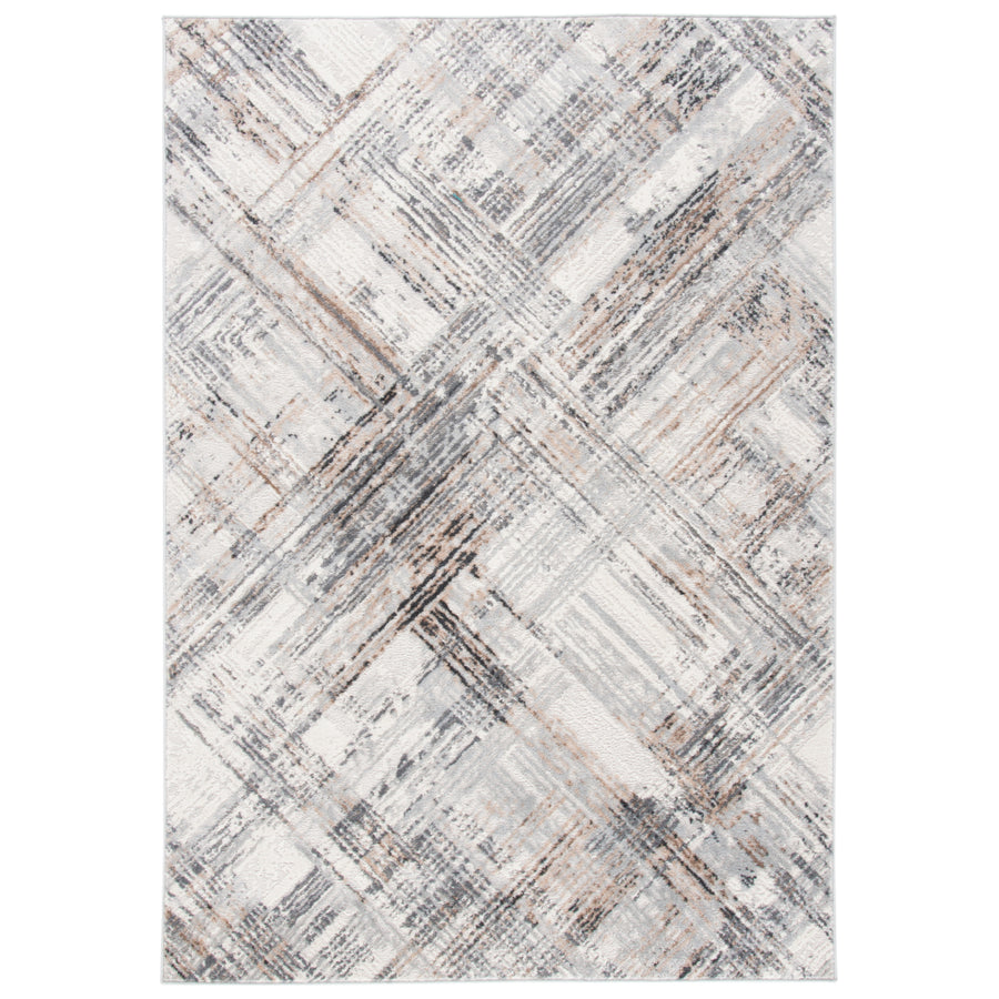 SAFAVIEH Shivan Collection SHV105A Ivory / Grey Rug Image 1