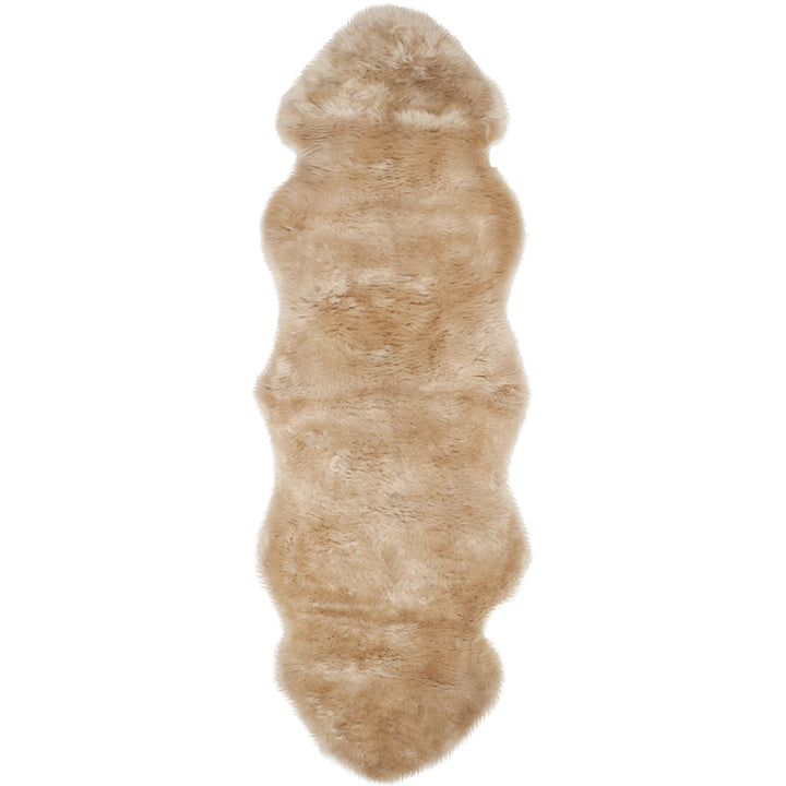 SAFAVIEH Sheep Skin Collection SHS121M Natural Beige Rug Image 3