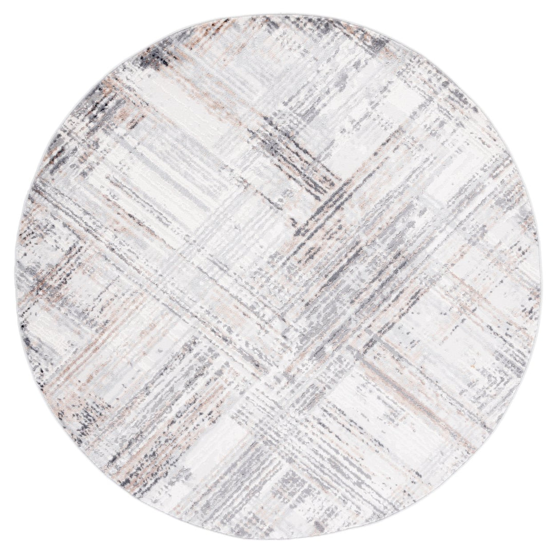 SAFAVIEH Shivan Collection SHV105A Ivory / Grey Rug Image 1