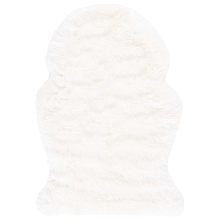 SAFAVIEH Sheep Skin SHS211A Handwoven Natural / White Rug Image 4