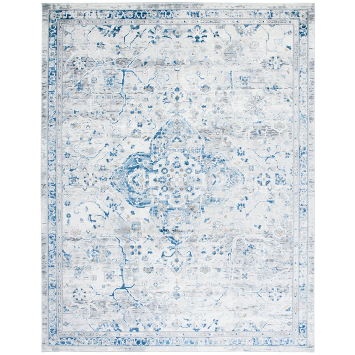 SAFAVIEH Shivan Collection SHV136M Ivory / Blue Rug Image 1