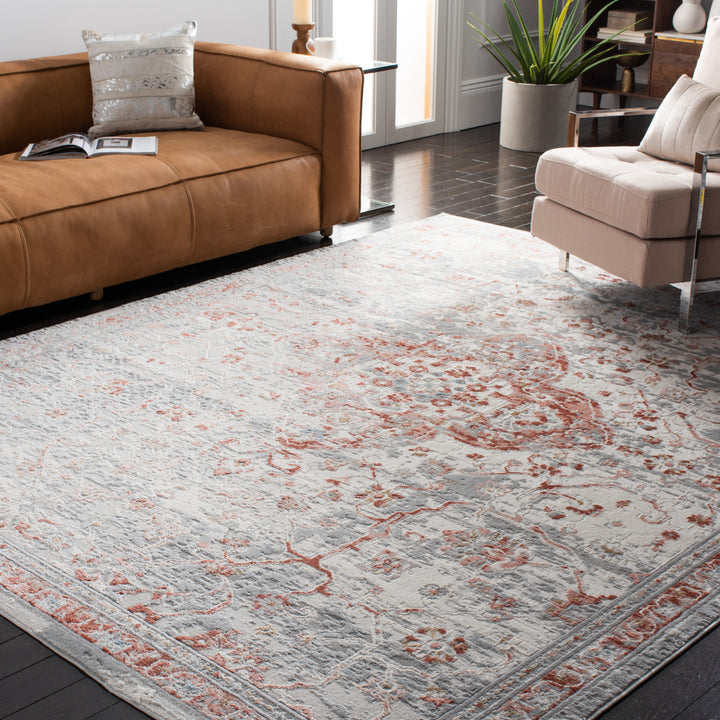 SAFAVIEH Shivan Collection SHV136P Ivory / Rust Rug Image 1