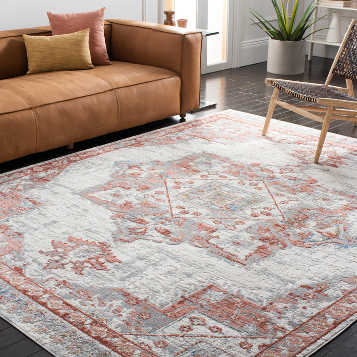 SAFAVIEH Shivan Collection SHV138P Ivory / Rust Rug Image 1