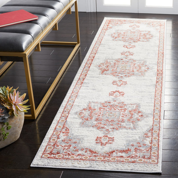 SAFAVIEH Shivan Collection SHV138P Ivory / Rust Rug Image 2