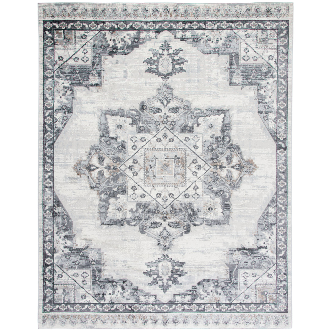 SAFAVIEH Shivan Collection SHV138F Ivory / Grey Rug Image 4