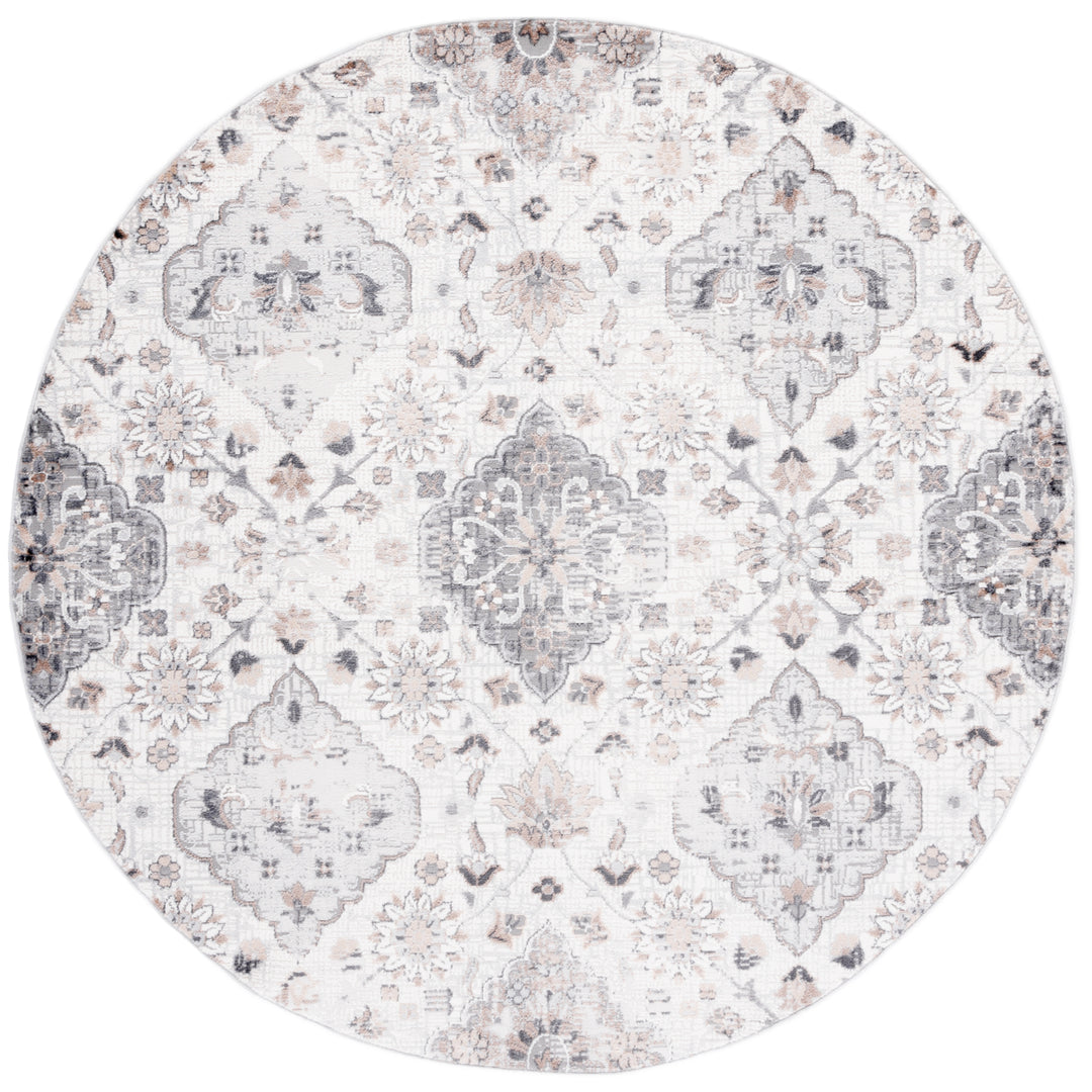 SAFAVIEH Shivan Collection SHV148F Ivory / Grey Rug Image 4