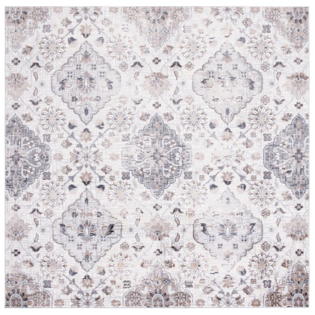 SAFAVIEH Shivan Collection SHV148F Ivory / Grey Rug Image 1