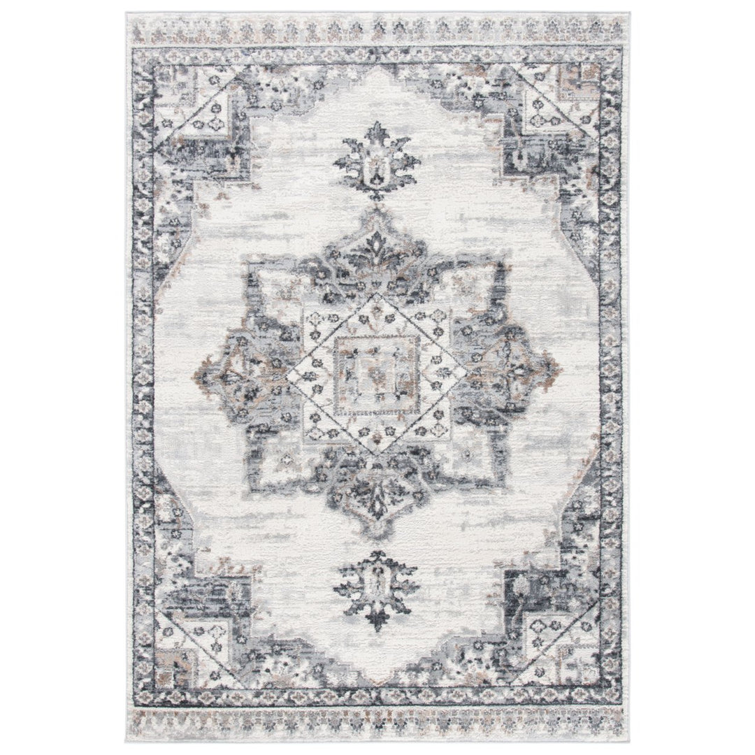 SAFAVIEH Shivan Collection SHV138F Ivory / Grey Rug Image 1