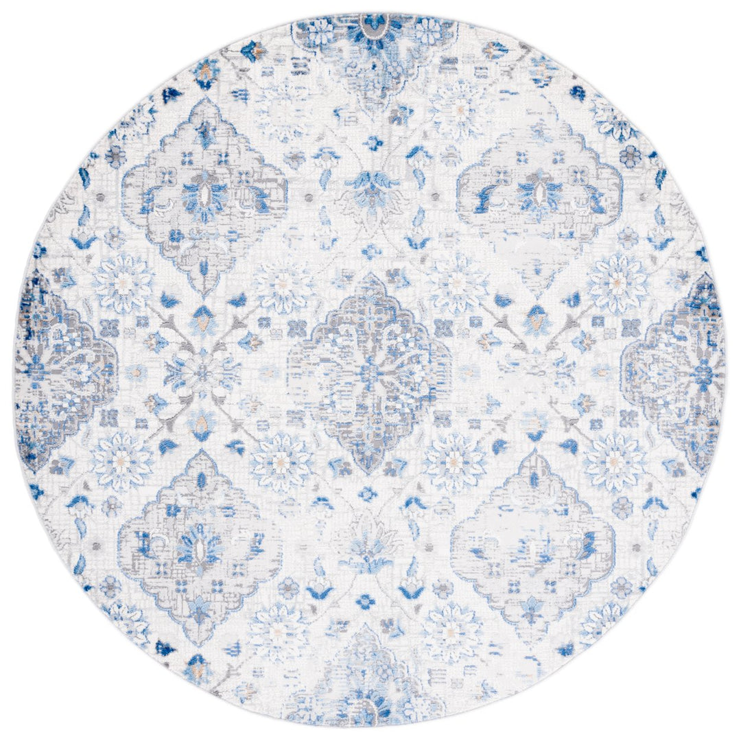 SAFAVIEH Shivan Collection SHV148M Ivory / Blue Rug Image 1