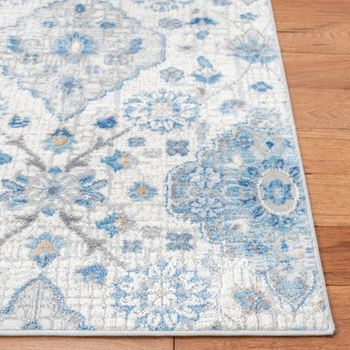 SAFAVIEH Shivan Collection SHV148M Ivory / Blue Rug Image 7