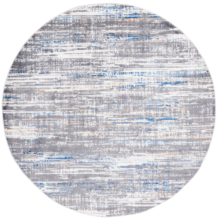 SAFAVIEH Shivan Collection SHV191M Light Grey / Blue Rug Image 4