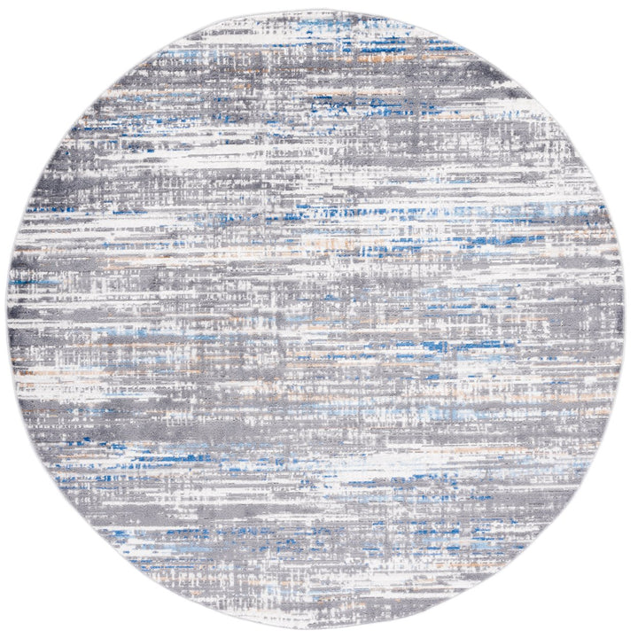 SAFAVIEH Shivan Collection SHV191M Light Grey / Blue Rug Image 1