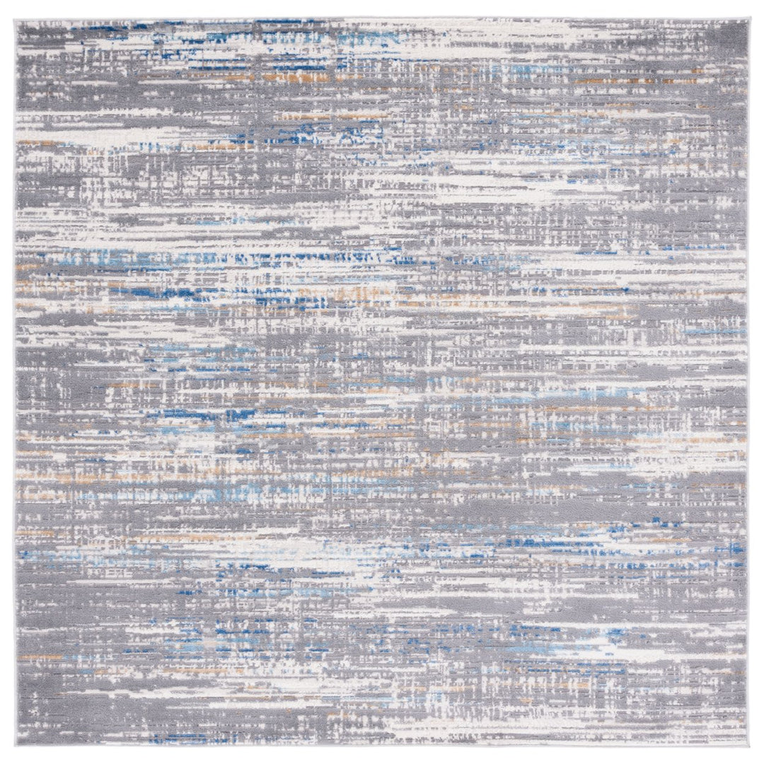 SAFAVIEH Shivan Collection SHV191M Light Grey / Blue Rug Image 1