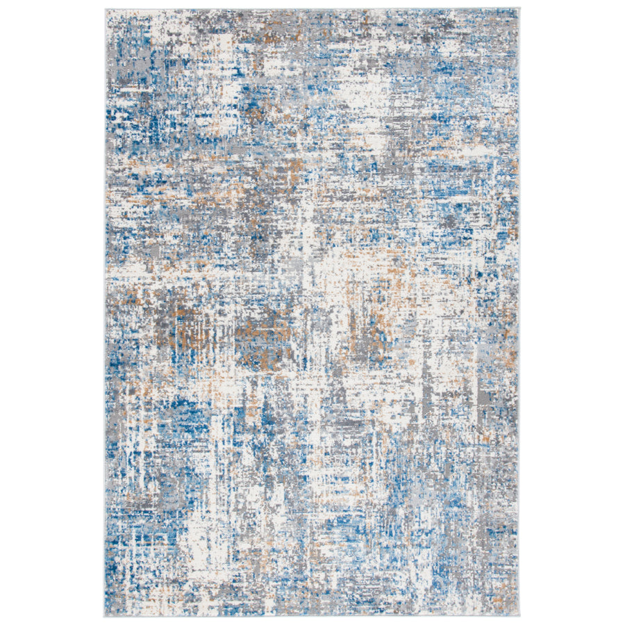 SAFAVIEH Shivan Collection SHV195M Ivory / Blue Rug Image 1