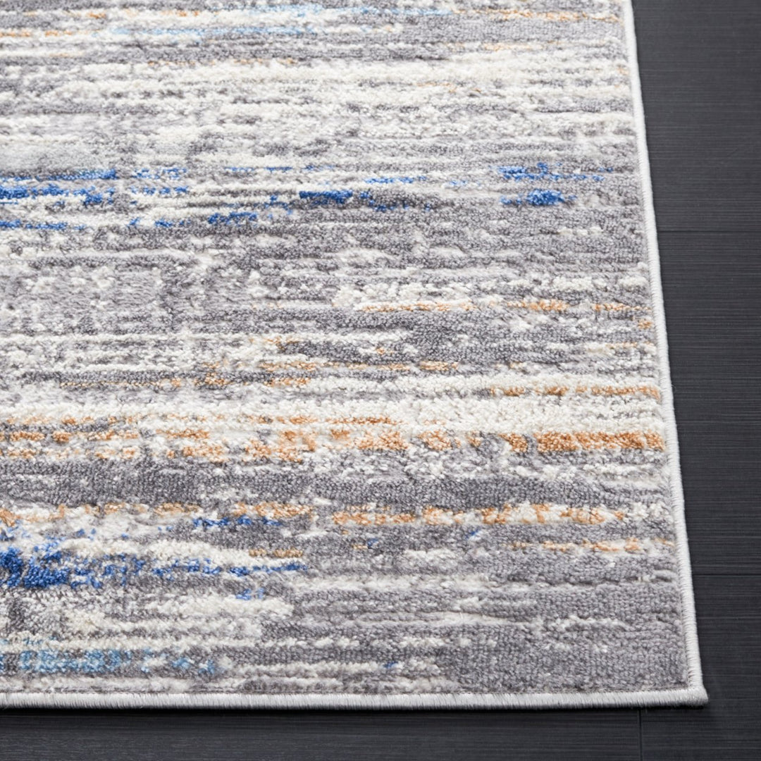 SAFAVIEH Shivan Collection SHV191M Light Grey / Blue Rug Image 7