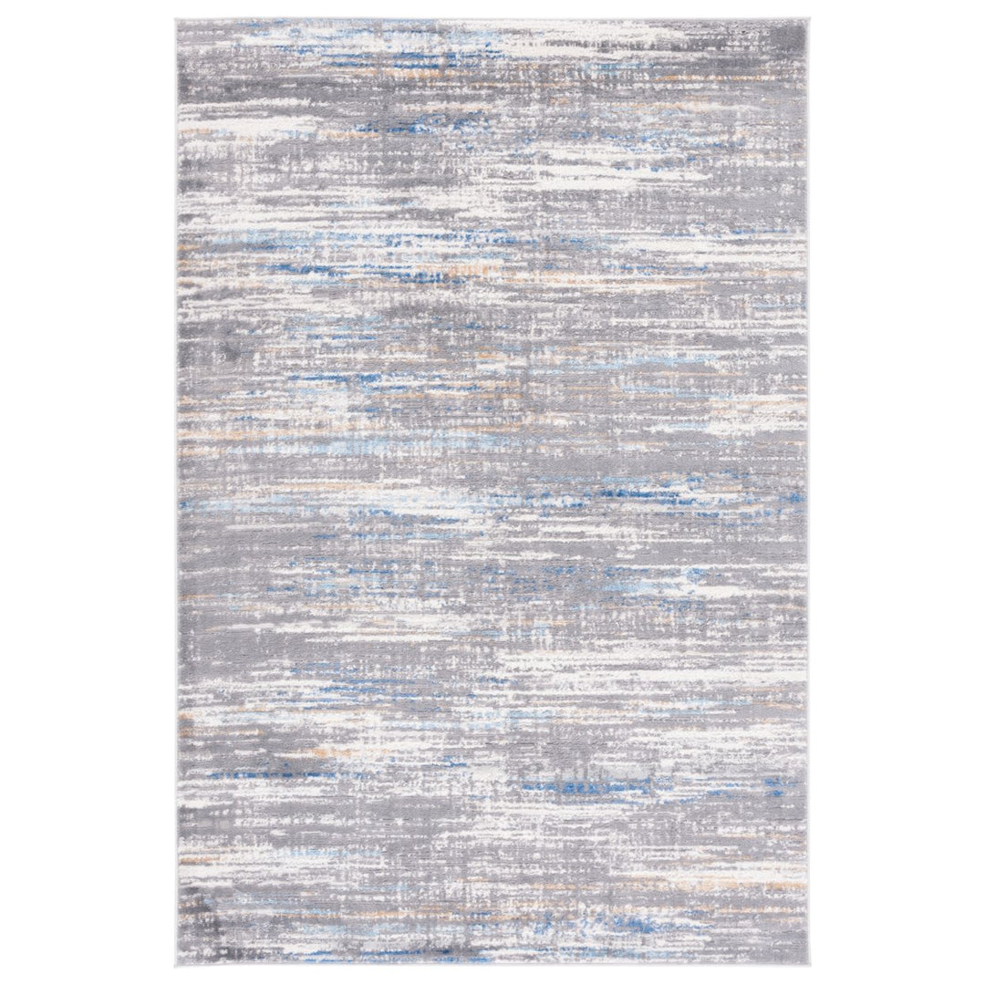 SAFAVIEH Shivan Collection SHV191M Light Grey / Blue Rug Image 1