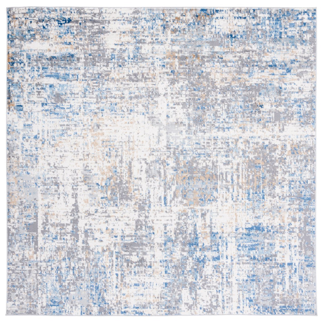 SAFAVIEH Shivan Collection SHV195M Ivory / Blue Rug Image 1