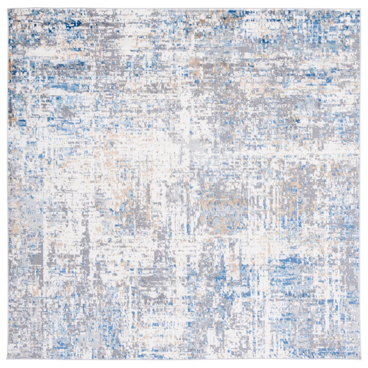 SAFAVIEH Shivan Collection SHV195M Ivory / Blue Rug Image 1