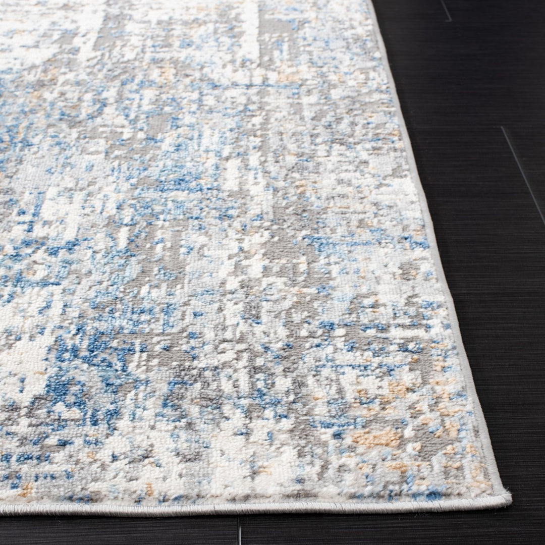 SAFAVIEH Shivan Collection SHV195M Ivory / Blue Rug Image 6