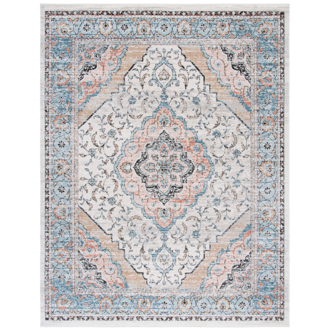 SAFAVIEH Shivan Collection SHV704F Grey / Blue Rug Image 1