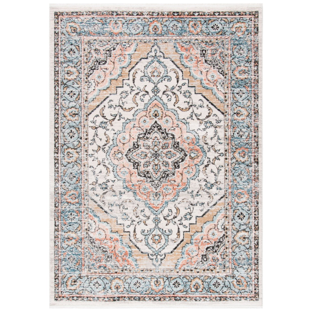 SAFAVIEH Shivan Collection SHV704F Grey / Blue Rug Image 1