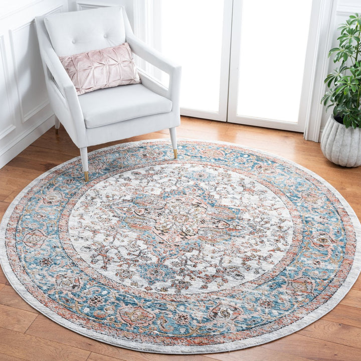 SAFAVIEH Shivan Collection SHV703F Grey / Blue Rug Image 8