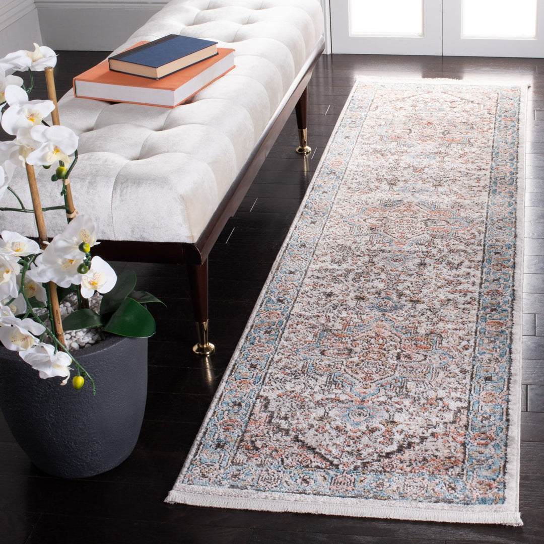 SAFAVIEH Shivan Collection SHV703F Grey / Blue Rug Image 9