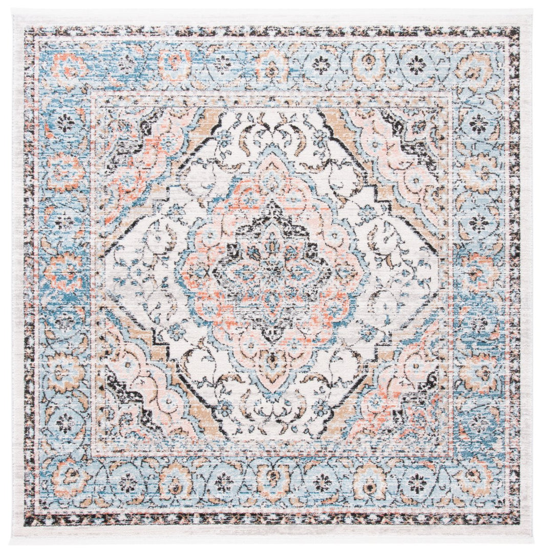 SAFAVIEH Shivan Collection SHV704F Grey / Blue Rug Image 5