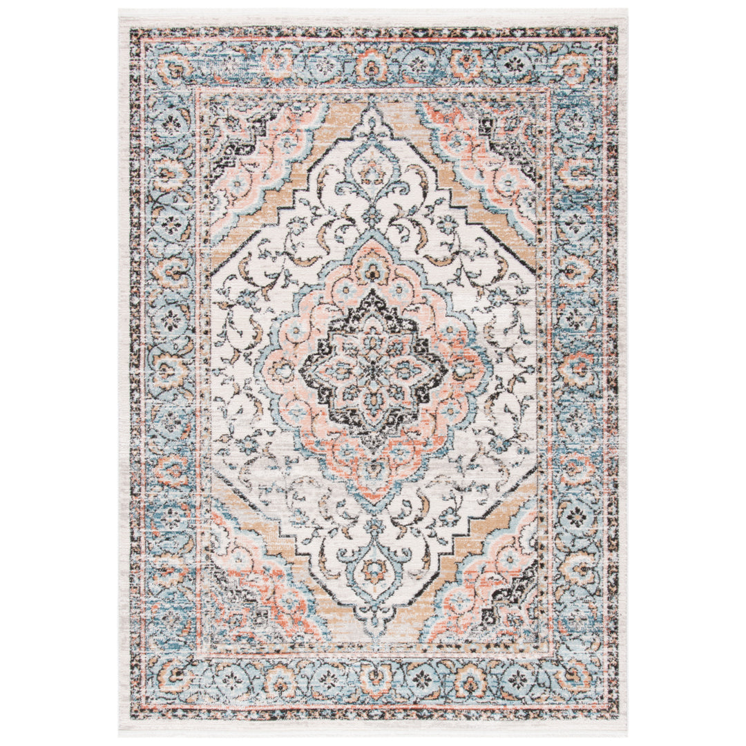 SAFAVIEH Shivan Collection SHV704F Grey / Blue Rug Image 7