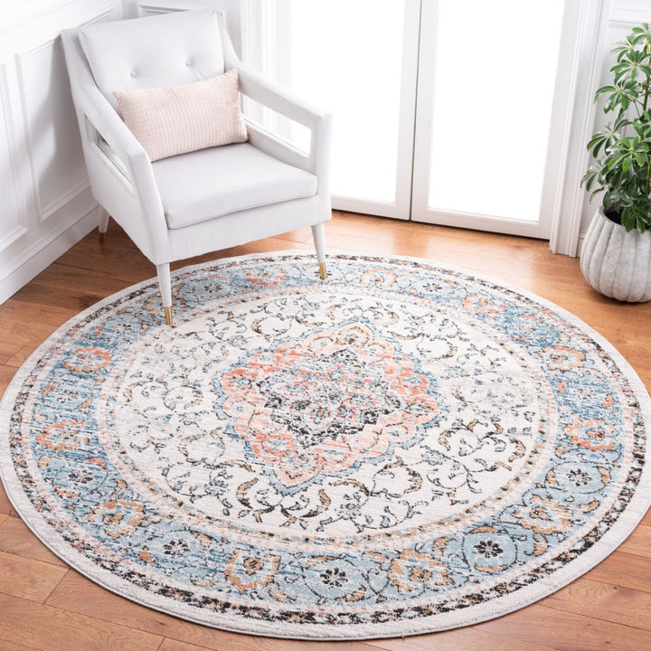 SAFAVIEH Shivan Collection SHV704F Grey / Blue Rug Image 8