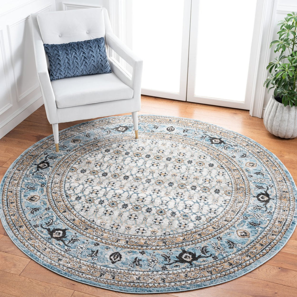 SAFAVIEH Shivan Collection SHV722F Grey / Blue Rug Image 2