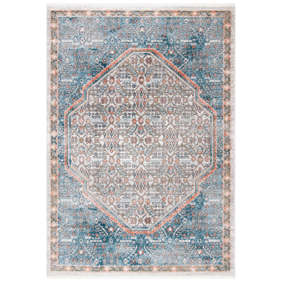 SAFAVIEH Shivan Collection SHV714M Blue / Red Rug Image 1