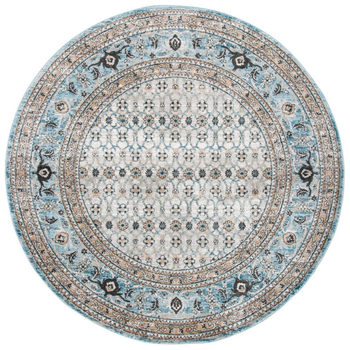 SAFAVIEH Shivan Collection SHV722F Grey / Blue Rug Image 4