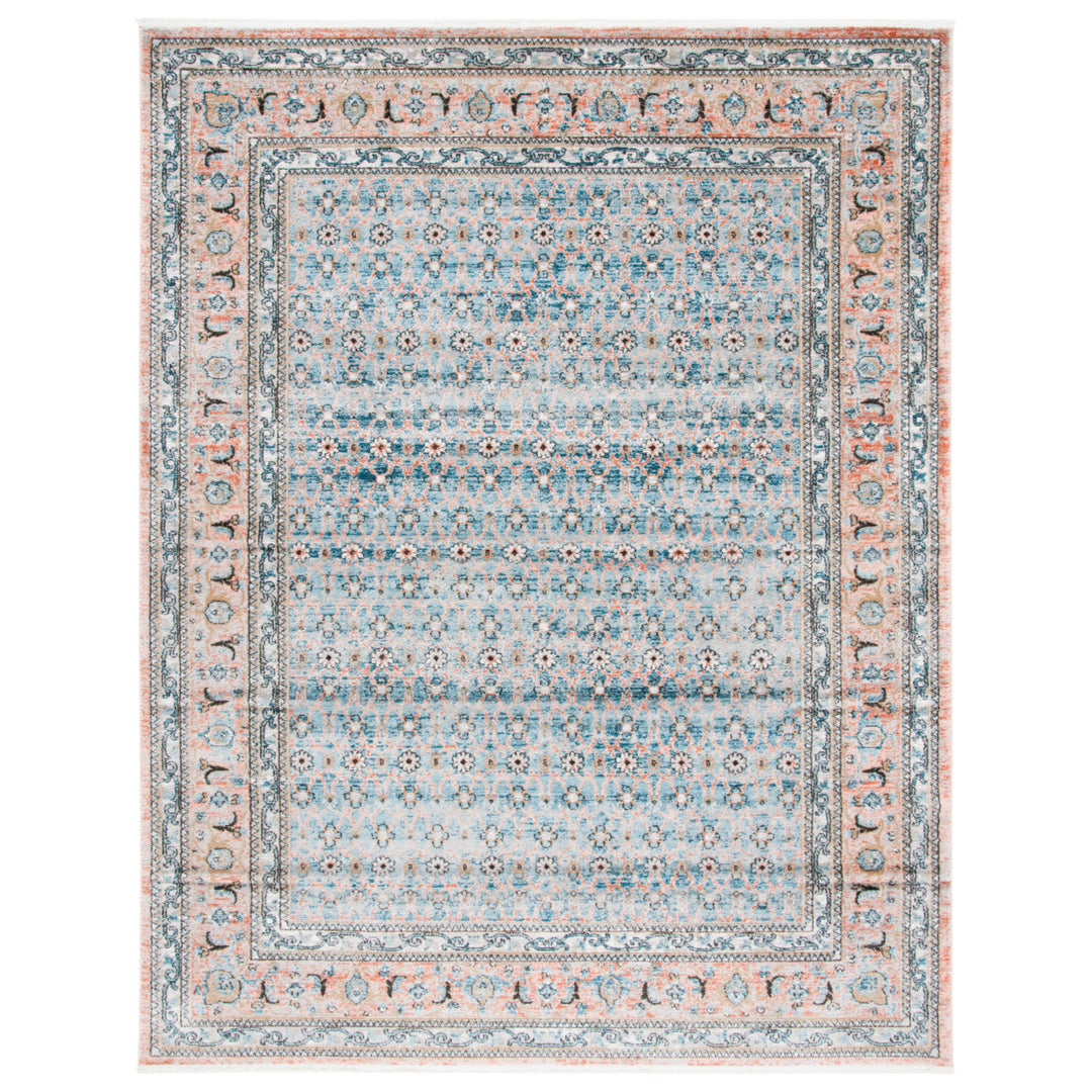 SAFAVIEH Shivan Collection SHV722M Blue / Rose Rug Image 1