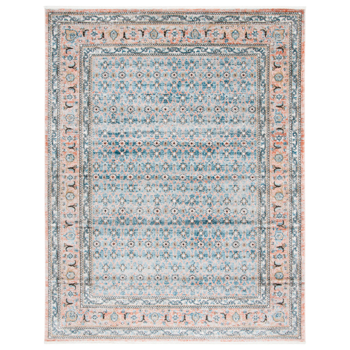 SAFAVIEH Shivan Collection SHV722M Blue / Rose Rug Image 1