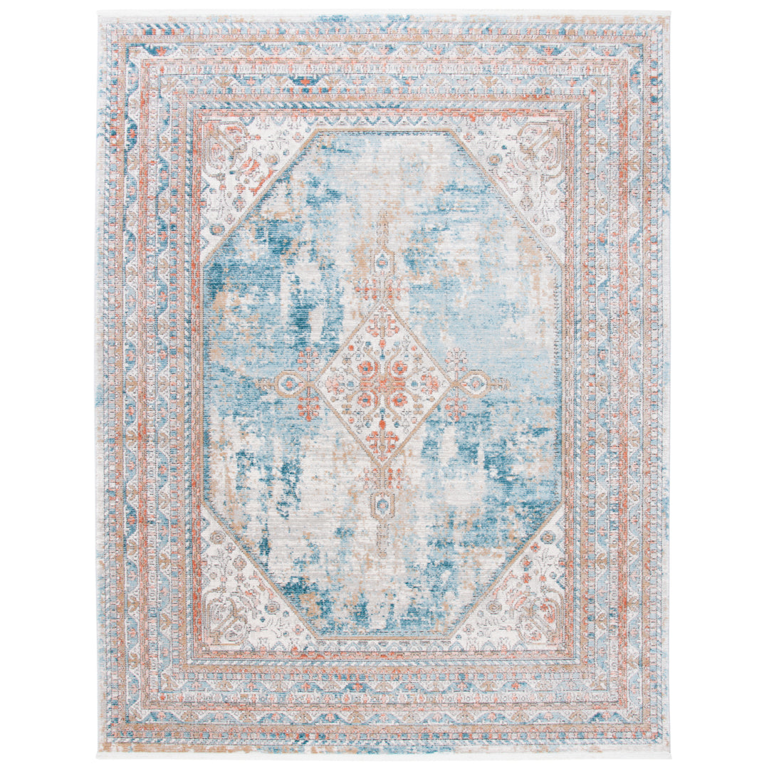 SAFAVIEH Shivan Collection SHV725M Blue / Grey Rug Image 1