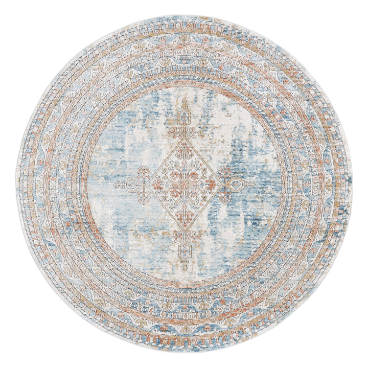 SAFAVIEH Shivan Collection SHV725M Blue / Grey Rug Image 4